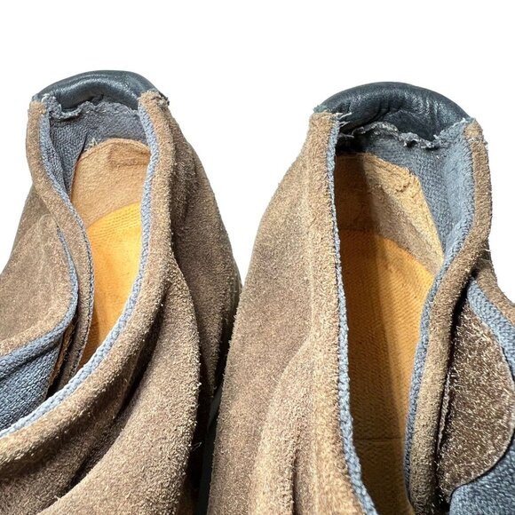 Satorisan Suede Ankle Slip On Shoes Size 37 Brown Rubber Soles main image 13